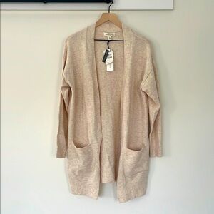 NWT Treasure and Bond Cozy Cream Cardigan Duster Womens XS